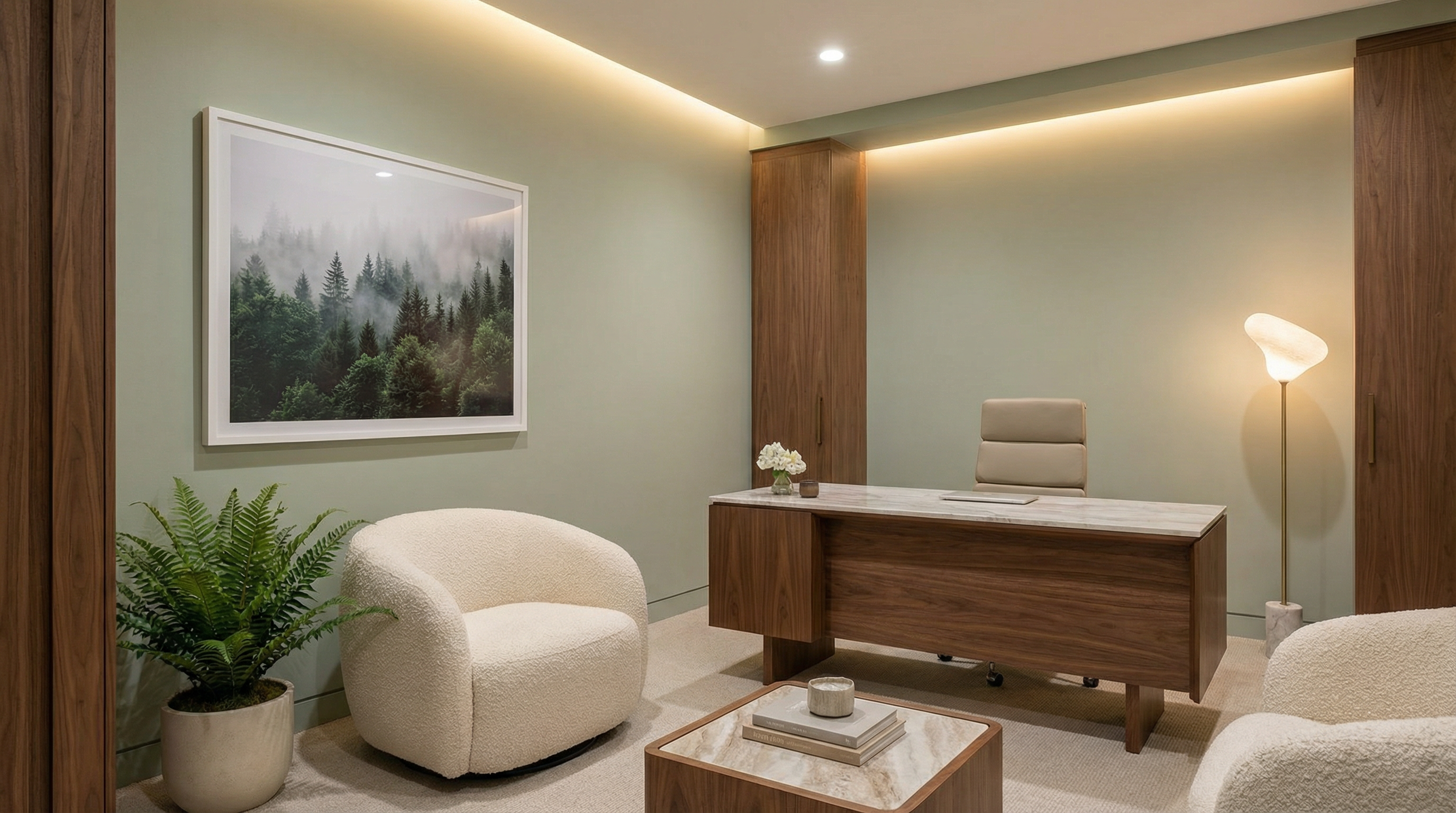 Modern consultation room at The Portland Rhinoplasty Center