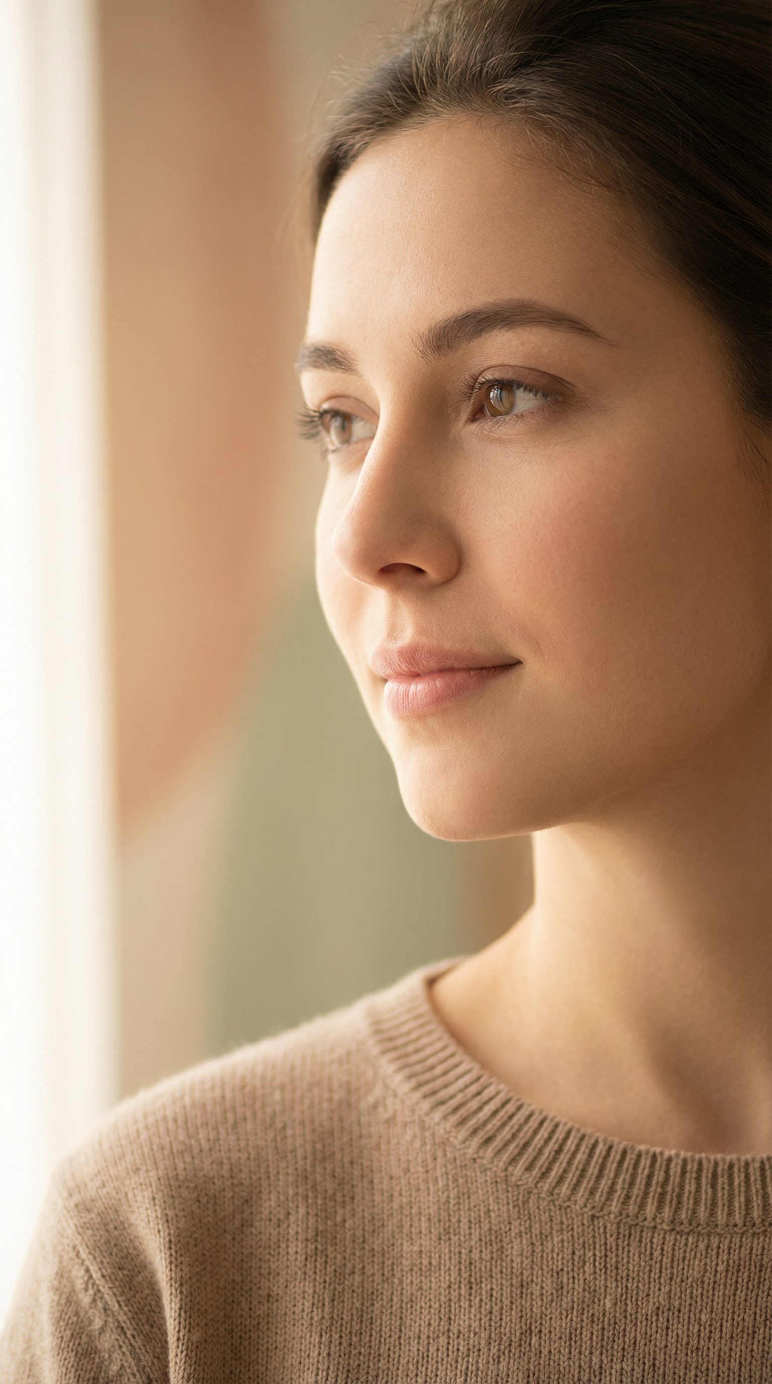 Female rhinoplasty patient profile